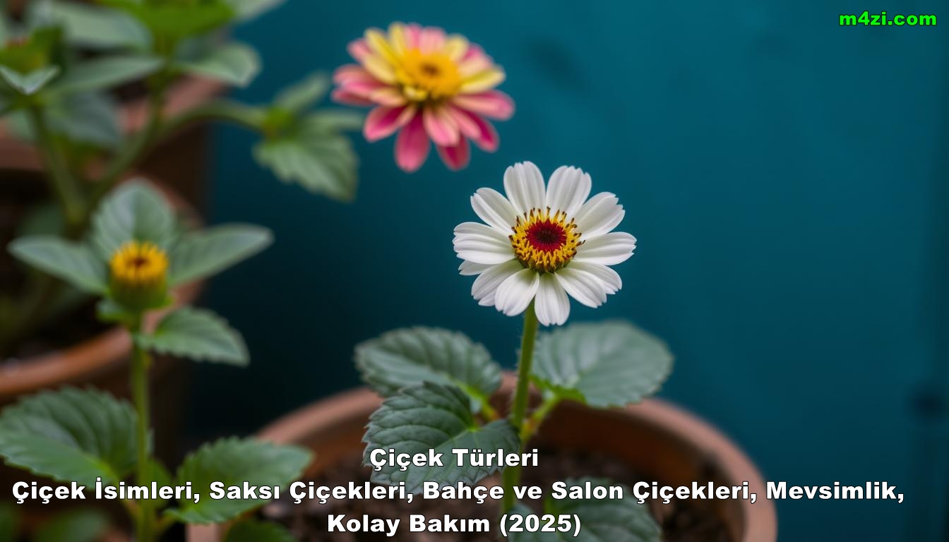 Çiçek Türleri – Çiçek İsimleri, Saksı Çiçekleri, Bahçe ve Salon Çiçekleri, Mevsimlik, Kolay Bakım (2025)